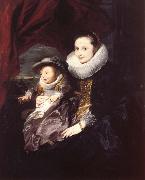 Portrait of a Woman and Child Anthony Van Dyck
